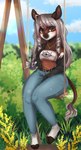 Rating: s
ID: 4143333
Date: 2023-07-01 00:30:47 -0400
Status: active
Score: 17
2023 anthro artist_name bangs belt beverage biped blue_bottomwear blue_clothing blue_jeans blue_pants blue_sky blush bottomwear brown_body brown_eyes brown_fur bubble_tea clothed clothing cloud cloven_hooves countershade_face countershade_fur countershading crop_top day denim denim_bottomwear denim_clothing digital_media_(artwork) drinking_straw eyebrow_through_hair eyebrows female fully_clothed fur giraffid grey_hair hair hi_res holding_beverage holding_object hooves jacket jeans jewelry lens_flare long_hair looking_at_viewer mammal midriff necklace off_shoulder okapi outside pants plant shaded shirt sky solo swing tail tail_tuft text topwear translucent translucent_hair tuft vesnyr white_body white_fur post #4143333