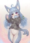 Rating: s
ID: 4547723
Date: 2024-01-20 21:02:03 -0500
Status: active
Score: 62
2023 anthro blue_body blue_fur blue_hair bottomless catnip clothed clothing drugs felid femboy forked_tail fur hair heterochromia hi_res jacket japan_air_self-defense_force japanese_text male male_(lore) mammal naturally_censored omaneko_(jasdf) pawpads simple_background solo tail tetetor-oort text topwear unusual_anatomy unusual_tail post #4547723