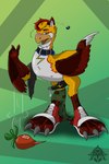 Rating: e
ID: 5513009
Date: 2025-04-18 17:54:10 -0400
Status: active
Score: 9
2:3 5313yh avian beak bid canid canine chococbo claws clothing death fantasy feet final footwear fox genitals hi_res identity identity_death male mammal penis ripping shoes takeover talons tearing toes transformation post #5513009