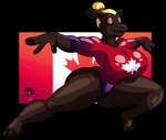 Rating: q
ID: 3156665
Date: 2022-02-03 10:38:00 -0500
Status: active
Score: 17
2022 5_fingers absurd_res alpha_channel anthro balancing barefoot big_breasts big_butt blonde_hair blu3danny border breasts brown_body brown_fur butt butt_from_the_front calm canada canadian_flag clothed clothing deer digital_media_(artwork) eyes_closed feet female fingers fur gymnast hair hair_bun hi_res hooves humanoid_hands katie_maple leotard mammal mature_female moose new_world_deer signature smile solo spread_arms thick_thighs transparent_border post #3156665