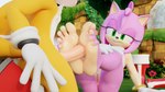 16:9 3d_(artwork) 4k absurd_res amy_rose anthro butt canid canine clitoral_hood clitoris clothing digital_media_(artwork) duo erection eulipotyphlan feet female fingers foot_fetish foot_focus foot_play footjob footwear fox fur genitals gloves green_eyes hair handwear hedgehog hi_res humanoid_feet humanoid_genitalia humanoid_penis kneeling male male/female mammal miles_prower nude penis pink_body pink_fur plantigrade pussy sega sex shoes smile soles sonic_the_hedgehog_(series) tail toes twintails3d two-footed_footjob widescreen