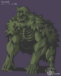 4:5 ape bone bottomwear clothing gorilla haplorhine hi_res loincloth male mammal muscular ooktober orcus_challenge primate rickleone skeleton undead zombie