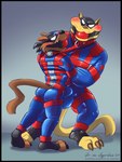 Rating: e
ID: 5019260
Date: 2024-08-30 09:36:30 -0400
Status: active
Score: 32
2024 3:4 3_toes abstract_background anthro ball_gag bdsm big_bulge big_gag biped black_border black_claws black_nose blush bodysuit bondage border bound brown_body brown_claws brown_fur brown_nose bulge bulge_frottage chance_furlong claws clothed clothing collar detailed_bulge digital_media_(artwork) domestic_cat domino_mask dry_humping duo eyemask eyewear feet felid feline felis frottage frottage_through_clothing fur gag gagged grinding hanna-barbera hi_res jake_clawson latex latex_bodysuit latex_clothing latex_skinsuit leash looking_back male male_anthro mammal mask penile plantigrade posture_collar rear_view red_leash restraints sex simple_background skinsuit story story_in_description straitjacket superhero swat_kats tan_body tan_fur text tight_clothing toe_claws toes toony url vir-no-vigoratus post #5019260