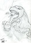 Rating: q
ID: 4433683
Date: 2023-11-24 12:08:17 -0500
Status: active
Score: 11
2007 4_fingers ambiguous_gender anthro anthro_pred apatosaurus astor bird's-eye_view claws dialogue dinosaur diplodocid duo english_text finger_claws fingers graphite_(artwork) high-angle_view imminent_oral_vore imminent_vore larger_anthro larger_male larger_pred long_neck macro male male_pred monochrome mr_person open_mouth oral_vore outside partially_submerged prehistoric_species reptile sauropod sauropodomorph scalie size_difference smaller_ambiguous smaller_anthro solo_focus speech_bubble tail teeth text tongue tongue_out traditional_media_(artwork) uvula vore water wet post #4433683