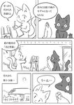 2017 ambiguous_gender anthro avian bird columbid comic domestic_cat doukutsunezumi felid feline felis feral hi_res japanese_text kemono kuroneko_(doukutsunezumi) mammal monochrome pigeon right_to_left shironeko_(doukutsunezumi) text translated