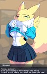Rating: q
ID: 5572093
Date: 2025-05-14 16:30:56 -0400
Status: pending
Score: 47
absurd_res ando anthro bandai_namco black_sclera bottomwear breasts canid canine clothing digimon digimon_(species) female fur hi_res hoodie mammal pleated_skirt pouting renamon skirt solo topwear under_boob white_body white_fur yellow_body yellow_fur post #5572093