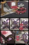 absurd_res anthro autumn base_three_layout blockage_(layout) car clothed clothing comic date dialogue duo female hi_res horizontal_blockage human inside_car inside_vehicle jewelry mammal murid murine piercing potion purse rat rodent roxythefoxy six_frame_image three_row_layout vehicle