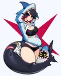 Rating: q
ID: 5294372
Date: 2025-01-08 00:27:38 -0500
Status: active
Score: 90
animal_hood animal_humanoid bangboo big_breasts black_bra black_choker black_clothing black_hair black_jewelry black_necklace black_panties black_underwear blue_clothing blue_hoodie blue_topwear bra breasts choker cleavage clothed clothing digital_drawing_(artwork) digital_media_(artwork) duo ellen_joe_(zzz) eyelashes female fish fish_humanoid fish_tail hair hi_res hood_up hoodie humanoid jewelry kigurumi long_eyelashes long_sleeves looking_at_viewer machine marine marine_humanoid mihoyo necklace onesie panties red_eyes robot sachiko2s shark_hoodie shark_humanoid shark_tail sharkboo short_hair simple_background sports_bra tail tailed_humanoid thiren topwear underwear zenless_zone_zero post #5294372
