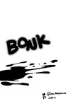 blood bodily_fluids bonk_(sound_effect) comic english_text hi_res jarv_(artist) monochrome not_furry offscreen_character offscreen_death simple_background sound_effects takodachi text twitter_handle white_background zero_pictured