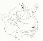 2020 anthro arm_rolls belly belly_rolls beverage big_belly big_cheeks bodily_fluids bottle briefs briefs_only canid canine cettus chubby_cheeks clothed clothing container double_chin drooling english_text fat_rolls fox gesture hi_res holding_beverage holding_object huge_belly huge_cheeks leg_rolls male mammal messy morbidly_obese morbidly_obese_anthro morbidly_obese_male navel obese obese_anthro obese_male open_mouth overweight overweight_anthro overweight_male saliva sketch solo standing text topless underwear underwear_only waving