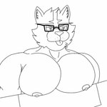 1:1 animated anthro barazoku blep bouncing_pecs generation_7_pokemon incineroar male muscular muscular_male nintendo pec_flexing pecmeme pecs pokemon pokemon_(species) saddragon16_(artist) short_playtime solo tongue tongue_out