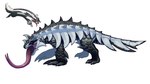 Rating: s
ID: 5124136
Date: 2024-10-18 17:58:18 -0400
Status: active
Score: 7
2024 3_toes ambiguous_gender black_body black_claws black_scales black_spines capcom claws colored crossover digital_drawing_(artwork) digital_media_(artwork) fangs feet feral forked_tongue galarian_form galarian_linoone generation_8_pokemon gorka_fujimoto_holgado leg_spikes long_tongue monster_hunter nintendo open_mouth pink_tongue pokemon pokemon_(species) quadruped red_eyes reference_image regional_form_(pokemon) reptile scales scalie shaded side_view simple_background solo spikes spikes_(anatomy) tail teeth toe_claws toes tongue tongue_out white_background white_body white_scales white_tail post #5124136