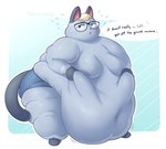 Rating: q
ID: 5495058
Date: 2025-04-10 14:23:32 -0400
Status: active
Score: 30
2025 animal_crossing anthro belly belly_overhang big_belly big_moobs blonde_hair blush bodily_fluids chubby_cheeks clothed clothing domestic_cat double_chin english_text eyewear fat_arms fat_legs fat_rolls felid feline felis flying_sweatdrops fur glasses grey_body grey_fur hair hand_on_belly heterochromia hi_res huge_belly male mammal moobs morbidly_obese morbidly_obese_anthro morbidly_obese_male motion_lines navel nintendo obese obese_anthro obese_male overweight overweight_anthro overweight_male raymond_(animal_crossing) robirobi simple_background solo standing stretch_marks sweat sweatdrop tail text topless post #5495058
