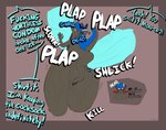 2024 absurd_res anthro asphyxiation ausjamcian ausjamcian_(character) big_penis bulge chastity_device choking choking_on_penis clone death death_by_penis dialogue digital_drawing_(artwork) digital_media_(artwork) dirty_talk dragon english_text fucked_silly fur furred_dragon furred_scalie genitals group group_sex hi_res huge_penis hyper hyper_genitalia hyper_penis lizard male male/male monroe_lehner mythological_creature mythological_scalie mythology oral oral_penetration penetration penile penis reptile scalie sex signature snuff text threesome trio