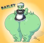 2022 bailey_(decentfailure2319) barrb_(my_singing_monsters) big_blue_bubble big_breasts big_butt blush breasts butt cactus cactus_creature cactus_humanoid cel_shading clothing dawn_of_fire decentfailure2319 elemental_creature elemental_humanoid female flora_fauna freckled_butt freckled_legs freckled_thighs freckles glistening glistening_body green_body green_skin hand_on_hip headgear headwear heterochromia huge_butt huge_hips huge_thighs humanoid hyper hyper_butt hyper_hips hyper_thighs maid_apron maid_headdress maid_uniform my_singing_monsters not_furry overweight overweight_female overweight_humanoid plant plant_humanoid shaded simple_background slightly_chubby smile solo spikes spikes_(anatomy) thick_thighs uniform wide_hips