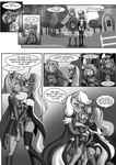 2021 5_fingers absurd_res anibaruthecat anthro applejack_(mlp) arm_warmers armwear babs_seed_(mlp) clothed clothing comic cousins_(lore) dialogue digital_media_(artwork) english_text equid equine eye_contact eyes_closed female fence fingering fingers friendship_is_magic genitals group hasbro hi_res incest_(lore) looking_at_another mammal my_little_pony outside plant profanity pussy silver_spoon_(mlp) text tree vaginal vaginal_fingering