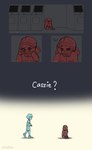 2023 arcade_machine bodily_fluids cassie_(fnaf) child clothed clothing comic crying dialogue digital_media_(artwork) duo english_text female fingers five_nights_at_freddy's five_nights_at_freddy's:_security_breach five_nights_at_freddy's:_security_breach_ruin gradient_background gregory_(fnaf) hi_res human human_only looking_at_another male mammal not_furry question_mark scottgames shyestmind simple_background sitting steel_wool_studios tears text thin_calves thin_legs thin_thighs young young_female young_human young_male