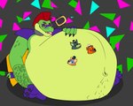 alejo_garci alligator alligatorid animatronic anthro bear belly belly_hair belly_slap big_belly body_hair canid canine canis crocodilian electric_guitar eyewear fan_character five_nights_at_freddy's five_nights_at_freddy's:_security_breach glamrock_freddy group guitar hair hand_on_belly huge_belly hyper hyper_belly machine male male_pred male_prey mammal montgomery_gator multiple_prey musical_instrument navel navel_outline plucked_string_instrument reptile robot satisfied satisfied_look scalie scottgames sitting sitting_on_ground slap solo steel_wool_studios string_instrument sunglasses sunglasses_on_face tongue tongue_out vore vore_tattoo wolf