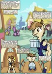 animated animated_comic anus balls building casual_exposure clothed clothed_feral clothing comic cutie_mark door equid equine featherweight_(mlp) female feral friendship_is_magic genitals gift hasbro horse house knocking line_boil male mammal my_little_pony partially_clothed pony short_playtime whateverbender