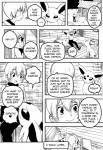 black_and_white cabin comic duo eeveelution english_text espeon eudetenis female feral generation_2_pokemon hi_res human male mammal monochrome night nintendo pinheadchains pokemon pokemon_(species) pokemon_speak text translated