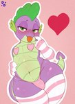 Rating: e
ID: 5373467
Date: 2025-02-14 20:08:11 -0500
Status: active
Score: 432
absurd_res aged_up anthro armwear bedroom_eyes blush blush_lines bulge clothing countershade_torso countershading dragon english_description european_mythology eyebrows eyelashes femboy footwear friendship_is_magic green_body green_countershading green_eyes green_scales half-closed_eyes hasbro heart_pasties heart_symbol hi_res holidays legwear male my_little_pony mythological_creature mythological_scalie mythology narrowed_eyes navel panties pasties pattern_armwear pattern_clothing pattern_legwear pink_clothing pink_panties pink_underwear pony_dreaming purple_body purple_scales scales scalie seductive short_stack slightly_chubby socks solo spike_(mlp) striped_armwear striped_clothing striped_legwear stripes thigh_highs tongue tongue_out underwear valentine's_day western_dragon wide_hips post #5373467