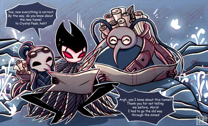 Rating: s
ID: 5709467
Date: 2025-07-14 23:18:46 -0400
Status: pending
Score: 2
ambiguous_gender antennae_(anatomy) arthropod biped black_body bodily_fluids clothed clothing cornifer_(hollow_knight) dialogue english_text exclamation_point eyewear fingers glasses grimmchild_(hollow_knight) group hi_res holding_map hollow_knight male map netmors question_mark red_eyes sitting speech_bubble sweat sweatdrop talking_to_another team_cherry text trio white_text post #5709467