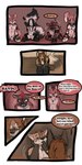 1:2 2016 animal_genitalia anthro biped breasts canid cobalt_(tatsuchan18) collar comic daisy_(tatsuchan18) dialogue english_text female fenrir_(tatsuchan18) fur genitals group hair havoc_(tatsuchan18) hi_res hyena lagomorph leporid male mammal mink_(tatsuchan18) open_mouth rabbit sheath sitting spade_(tatsuchan18) speech_bubble tatsuchan18 text