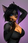 Rating: s
ID: 5574075
Date: 2025-05-15 13:24:01 -0400
Status: active
Score: 19
2021 alternative_fashion anthro black_body black_fur black_hair blue_eyes bracelet brown_body brown_fur canid canine canis clothing collar digital_media_(artwork) digital_painting_(artwork) dobermann domestic_dog ear_piercing ear_ring female fur gesture goth guppic hair hand_gesture hand_on_own_head hi_res highlights_(coloring) jewelry legwear mammal middle_finger multicolored_body multicolored_fur necklace occult_symbol painting_(artwork) pentagram piercing pinscher purple_highlights ring ring_piercing solo spiked_bracelet spiked_collar spikes stockings symbol two_tone_body two_tone_fur zoey_(dirtyrenamon) post #5574075