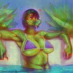 Rating: q
ID: 4865691
Date: 2024-06-20 00:10:51 -0400
Status: active
Score: 82
1:1 2024 abstract_background anthro artist_name baryonyx big_breasts bikini bikini_top breasts cavemanon_studios claws clothing digital_drawing_(artwork) digital_media_(artwork) dinosaur dripping_water eyebrows eyelashes female finger_claws fingers freckles green_body green_hair green_scales grey_eyes hair hi_res i_wani_hug_that_gator kadalsaurus lidded_eyes looking_at_viewer midriff navel olivia_halford outside plant prehistoric_species purple_bikini purple_bikini_top purple_clothing purple_swimwear reptile resting_on_arms scales scalie short_hair side_boob smile snout solo spinosaurid swimwear text theropod triangle_bikini two-piece_swimsuit under_boob water water_droplets watermark wet wet_body wet_hair yellow_sclera post #4865691