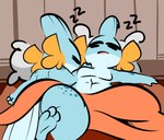 1-upclock anthro bed big_butt blue_body brother_(lore) brother_and_sister_(lore) butt duo female flat_chested furniture generation_3_pokemon hi_res male male/female mudkip nah_(1-upclock) nintendo noh_(1-upclock) nude pokemon pokemon_(species) sibling_(lore) sister_(lore) sleeping sleeping_together sound_effects twins_(lore) vowelless vowelless_sound_effect zzz