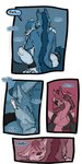 1:2 2016 anthro biped bodily_fluids canid cobalt_(tatsuchan18) collar comic crying duo english_text eyes_closed fenrir_(tatsuchan18) fur hair hi_res male mammal sitting speech_bubble tatsuchan18 tears text