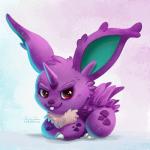 1:1 2016 ambiguous_gender digital_media_(artwork) digital_painting_(artwork) feral generation_1_pokemon horn looking_at_viewer nidoran nidoran♂ nintendo pokemon pokemon_(species) simple_background solo tsaoshin white_background