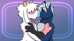Rating: q
ID: 5605559
Date: 2025-05-28 21:32:15 -0400
Status: pending
Score: 5
2_fingers anthro black_sclera blue_background blue_body blue_fur blue_lips bodily_fluids bovid canid canine canis caprine claws donut_mouth duo eyeless finger_claws fingers fur goat hand_on_shoulder hi_res hybrid hyper hyper_lips kiss_on_lips kissing lips male male/male mammal midnite_fsnax pink_body pink_fur purple_background rox_(midnite_fsnax) simple_background sweat sweatdrop thick_lips trans_(lore) trans_man_(lore) white_body white_fur wolf post #5605559
