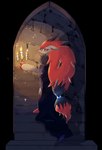 Rating: s
ID: 5398483
Date: 2025-02-26 03:33:46 -0500
Status: active
Score: 43
2021 3_fingers ambiguous_anthro ambiguous_gender anthro barefoot biped black_body black_clothing black_fur black_hair black_robe blue_eyes candelabra candle canid canine castle claw_fingers claws clothed clothing colored detailed_background digital_media_(artwork) eye_markings feet finger_claws fingers fire full-length_portrait fully_clothed fur generation_5_pokemon glowing grey_body grey_ears grey_fur hair hi_res holding_candle holding_object inside kemono light lighting long_hair looking_at_viewer looking_back looking_back_at_viewer mammal markings multicolored_body multicolored_fur multicolored_hair nintendo pokemon pokemon_(species) portrait prrll_kzk rear_view red_body red_claws red_fur red_hair red_inner_ear red_markings robe shaded solo stairs standing toe_claws two_tone_hair zoroark post #5398483
