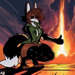 1:1 anthro aph_(artist) bomb canid canine cloud explosion explosives female fox hbms_nuclear_tech_mod mammal microsoft minecraft mojang mushroom_cloud nuclear_bomb nuclear_missile red_fox solo true_fox xbox_game_studios