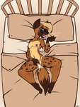 absurd_res after_orgasm after_sex andromorph anthro bed bedroom_sex blue_eyes blush bodily_fluids bottom_heavy brown_body brown_fur brown_nipples cum cum_from_pussy cum_in_pussy cum_inside cum_on_chest cum_on_face cum_on_hand cum_on_leg ebvert fur furniture genital_fluids genitals hi_res hyena intersex johan_(wayesh) licking_cum lying mammal multicolored_body multicolored_fur navel nipples nude nude_andromorph nude_anthro on_back on_bed pussy pussy_juice_stain solo spotted_hyena spread_legs spread_pussy spreading tan_body tan_fur vaginal_fluids