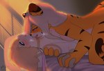 Rating: q
ID: 5343819
Date: 2025-02-01 00:25:49 -0500
Status: active
Score: 82
absurd_res anthro bed bedroom blonde_hair blue_eyes catsockjus duo felid female fur furniture green_eyes hair hand_holding haven_(catsockjus) hi_res lagomorph leporid licking lily_(catsockjus) long_hair male male/female mammal multicolored_body multicolored_fur neck_lick orange_body orange_fur pantherine rabbit striped_body striped_fur stripes tail tan_body tan_fur tiger tongue post #5343819