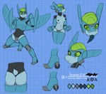 2018 a-10 aida_(vawfag) aircraft airplane anthro armor armor_plates black_body black_nipples blue_body breasts clothed clothing digital_media_(artwork) english_text female geometric_background green_eyes green_sclera grid_background joints living_aircraft living_machine living_vehicle looking_at_viewer machine model_sheet navel nipples not_furry pattern_background robot robot_anthro robot_ears scut_tail short_tail simple_background solo tail text tongue tongue_out topless topless_anthro topless_female vawfag vehicle wheel x_pupils