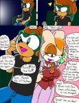 anthro clothed clothing comic english_text eulipotyphlan fan_character female hedgehog hi_res lagomorph leporid male mammal mature_anthro mature_female rabbit sega sinshadowed sonic_the_hedgehog_(series) text vanilla_the_rabbit