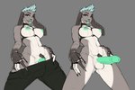 Rating: e
ID: 4897212
Date: 2024-07-04 15:45:37 -0400
Status: active
Score: 129
anthro athletic bad_metadata balls blue_hair bottomwear bracelet breasts brown_body clothing dianaslippers ear_piercing ear_ring furgonomics furry-specific_piercing genitals green_nipples green_penis grey_background gynomorph hair hands_on_hips harness intersex jewelry lagomorph leporid long_tongue looking_at_viewer looking_down mammal nipple_piercing nipples pants penis penis_base piercing pubes rabbit rabbit_ears ring ring_piercing sex short_hair simple_background slim solo tongue tongue_out white_body post #4897212