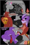 alpha_channel anal anal_penetration animatronic anthro balls blush bodily_fluids bone bonnie_(fnaf) breaking_the_fourth_wall butt canid canine canis casual_sex clothing comic conditional_dnp cum cum_in_ass cum_inside cum_on_butt cumshot dialogue digital_media_(artwork) ejaculation english_text eye_patch eyewear five_nights_at_freddy's fox foxy_(fnaf) fur genital_fluids genitals group group_sex hair handjob hat headgear headwear heart_symbol hi_res lagomorph leporid machine male male/male male_penetrated male_penetrating male_penetrating_male mammal muscular muscular_male notkastar oral penetration penile penis rabbit raised_tail rimming robot scottgames sex signature simple_background skull smile tail text threesome tongue tongue_out trio underwear underwear_sex wolf zatch_(notkastar)