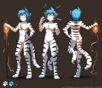 2018 adobe_photoshop_(artwork) alternate_species anthro blue_eyes blue_hair blush brown_background butt casual_nudity chest_tuft colored conditional_dnp confusion digital_media_(artwork) digitigrade featureless_crotch felid front_view fur furrification hair hi_res keidran magic male mammal model_sheet nude one_leg_up pantherine pawpads raised_leg rear_view simple_background smile solo sound_effects staff striped_body striped_fur stripes text tiger tiger_trace tom_fischbach trace_legacy tuft twokinds url white_body white_fur