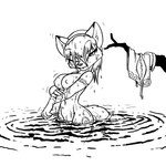 1:1 accessory anthro bathing bedroom_eyes bottomwear canid canine clothing dipstick_ears ear_markings eric_schwartz female fox fur fur_markings furgonomics gesture hair hi_res krystal_(star_fox) krystal_appreciation_month lake line_art loincloth looking_at_viewer mammal markings monochrome multicolored_ears narrowed_eyes naturally_censored navel nintendo nipple_tuft nude one_eye_closed ripples seductive skinny_dipping solo star_fox tail tail_accessory tailband tattoo topwear tribal tribal_tattoo tuft underwear water waving wet wet_body wet_clothing wet_fur wet_hair wet_tail wet_topwear wet_underwear