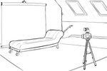 2023 3:2 black-kitten camera carpet comic digital_drawing_(artwork) digital_media_(artwork) furniture hi_res inside line_art monochrome railing sofa tripod window zero_pictured