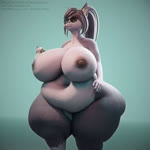 1:1 2021 3d_(artwork) 3d_animation 5_fingers animated anthro belly big_belly big_breasts big_butt blender_(artwork) bouncing_belly bouncing_breasts breasts butt canid canine dark_body dark_hair dark_nipples deep_navel digital_media_(artwork) eyewear female fingers fur glasses hair hilwu huge_breasts huge_butt long_hair loop mammal navel nipples no_sound nude obese obese_female orilas overweight overweight_female puffy_nipples short_playtime simple_background solo thick_thighs walking webm wide_hips