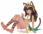 Rating: s
ID: 290082
Date: 2013-01-30 16:50:25 -0500
Status: active
Score: 47
accessory animal_humanoid barefoot bastet_(puzzle_and_dragons) black_hair brown_hair cat_humanoid circlet clothed clothing crown dark_body dark_skin ear_piercing egyptian fangs feet felid felid_humanoid feline feline_humanoid female flat_chested gold_(metal) gold_jewelry green_eyes hair hair_accessory headdress headgear headwear hi_res humanoid jewelry long_hair looking_at_viewer mammal mammal_humanoid midriff naturalton necklace open_mouth piercing puzzle_and_dragons simple_background sitting solo tail teeth white_background young post #290082