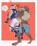 Rating: s
ID: 4156036
Date: 2023-07-07 11:11:43 -0400
Status: active
Score: 202
anthro blush bottomwear briefs brown_body brown_fur bully bullying butt canid canine canis clothing dialogue dire dire_(fortnite) epic_games fortnite fur grabbing grey_body grey_fur group hanging_wedgie harryharold headgear headwear hi_res holding_briefs humiliation male male/male mammal melee_weapon mythological_canine mythological_creature mythology nerd nunchaku orange_body orange_fur pants paws rodent sagging_pants sciurid shirt speech_bubble suspension tail teeth text topwear translated tree_squirrel underwear walnut_(fortnite) weapon wedgie wendell_(fortnite) werecanid werecanine werecreature werewolf wolf post #4156036