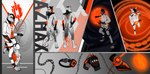 absurd_res anthro azhax azhax_(character) belt black_body black_fur bracelet canid canine chain chainsaw clothing electronic_device electronics fox fur gloves grey_body grey_fur handwear hi_res jacket jewelry leather leather_clothing leather_jacket leather_topwear magnet magnetism male mammal marble_fox model_sheet orange_body orange_fur orange_light power power_tool red_fox redraw saw solo tools topwear true_fox white_body white_fur