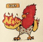 2016 4_toes alternate_color alternate_species ambiguous_gender anisodactyl avian avian_feet beak biped english_text european_mythology fakemon feathers featureless_crotch feet feral fire firefightdex flaming_wings fluffy front_view frown full-length_portrait generation_1_pokemon greek_mythology grey_body grey_feathers hatching_(art) hi_res looking_at_self marco_fanjul marker_(artwork) markings mixed_media multicolored_body multicolored_feathers mythological_avian mythological_bird mythological_creature mythological_firebird mythology nintendo nude orange_beak pen_(artwork) phoenix pokemon pokemon_(species) portrait red_body red_feathers red_spots shaded shadow simple_background solo spearow spots spotted_body spotted_feathers standing tail tail_feathers text toes toony traditional_media_(artwork) unusual_anatomy unusual_wings white_background wings yellow_body yellow_feathers yellow_tail