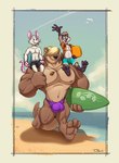 Rating: e
ID: 3458436
Date: 2022-07-20 17:57:24 -0400
Status: active
Score: 17
2022 american_opossum anthro beach bulge clothing clothing_cord cooner_(cooner) detailed_bulge drawstring drawstring_swimming_trunks drawstring_swimwear floral_print group holding_object holding_surfboard male male/male mammal marsupial mustelid my_bigger_boyfriend ocean_otter otter pride_possum print_surfboard procyonid purple_clothing purple_speedo purple_swimwear raccoon seaside size_difference speedo surfboard swimming_trunks swimwear teaselbone trio_focus post #3458436